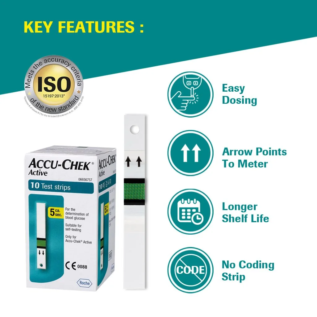 Accu-Chek® Active Test Strips | Pack of 10