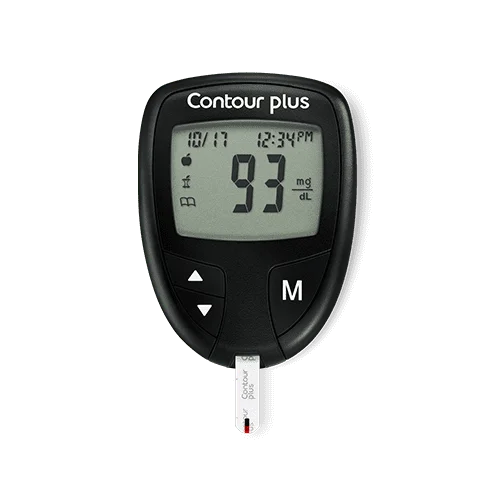 CONTOUR® PLUS Blood Glucose Monitoring System with 25 Test Strips Free