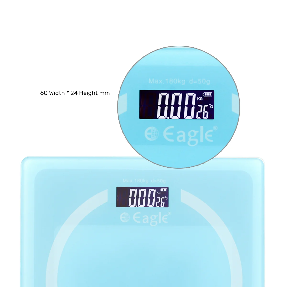 Eagle Electronic Weighing Scale | 5mm Tempered Glass | EEP1007B Series - 2