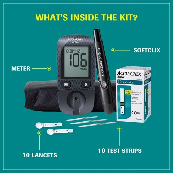 Accu-Chek® Active Glucometer Kit - 2