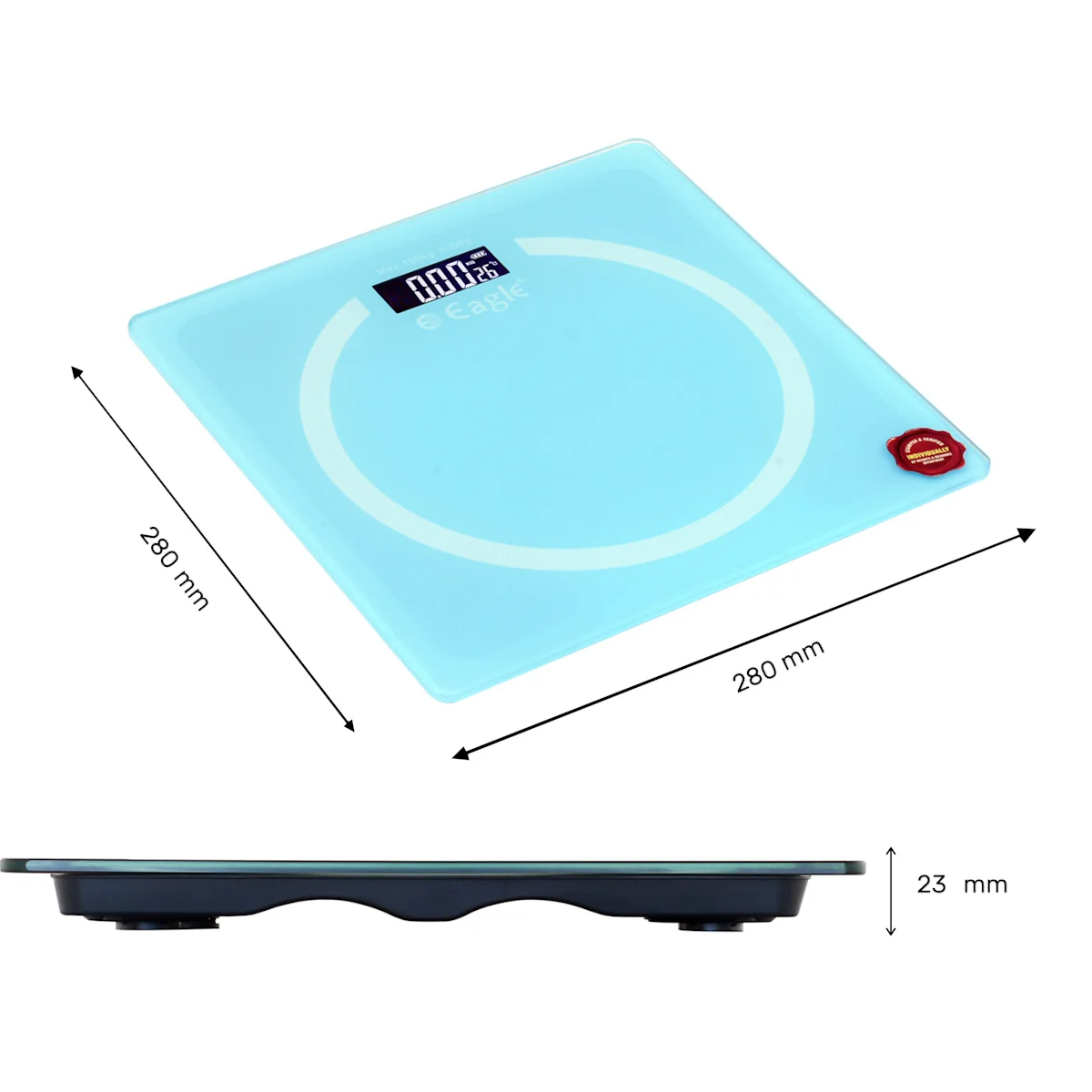 Eagle Electronic Weighing Scale | 5mm Tempered Glass | EEP1007B Series - 3