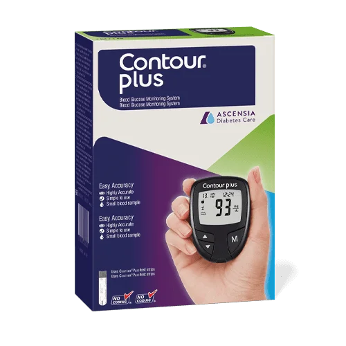 CONTOUR® PLUS Blood Glucose Monitoring System with 25 Test Strips Free - 3